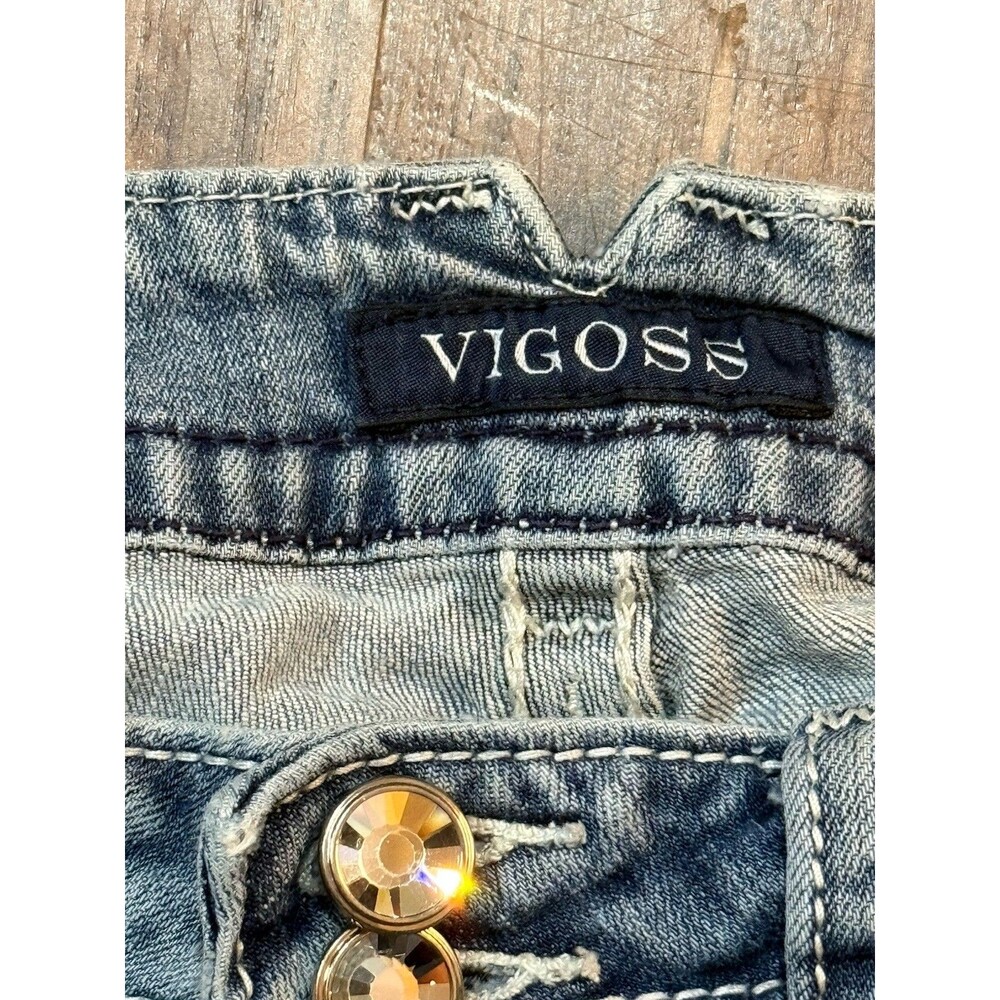 Vigoss Women’s Jean Capri 9/10 The Chelsea Light Wash - Picture 5 of 8